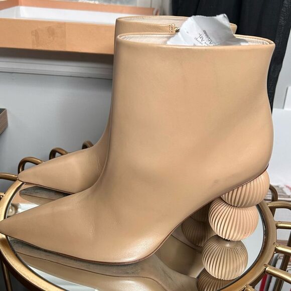 Cult Gaia Cam Bauble-Heel Leather Ankle Boots - Picture 10 of 15